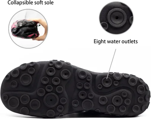 Vista 5 de Zapatos de agua para hombre y mujer, secado rápido, descalzos, para playa, Brook, atléticos, deportivos, para navegar, surf, senderismo, yoga, uso
