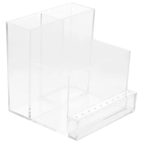 Vista 12 de 1 unid Display Tools Case Holder Stand Polishers Bottle Professional Nail Pulidor Base Manicura Cabeza de Plástico Lápiz Labial Rack Mujeres Pulido