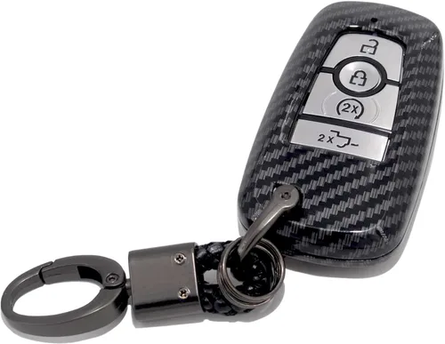 Vista 7 de Funda de llavero remoto inteligente ABS de 3, 4, 5 botones, para Ford Mustang Explorer Edge Fusion Bronco Mondeo F150 F250 F350 F450 F450 F550 Whit