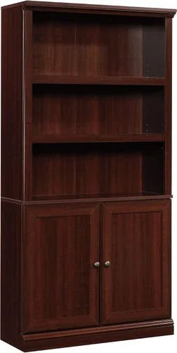 Vista 20 de Sauder Estantería de Almacenamiento Misceláneo con Puertas, Estantes Ajustables, Estantería de 5 Estantes - Acabado Castaño Tizado Chalked Chestnut