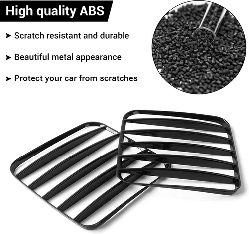 Vista 4 de Hoolcar Cubiertas de lámpara de luz trasera de ABS, protector de luz trasera para Jeep Renegade 2016-2021, Negro