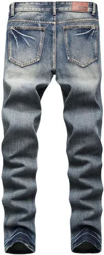 Vista 2 de AITITIA - Jeans rasgados de ajuste estándar para hombre