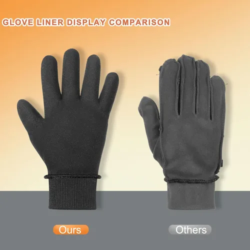 Vista 3 de ihuan Guantes impermeables de invierno para hombres y mujeres, cálidos, para correr, ciclismo, nieve, esquí, para clima frío, material térmico