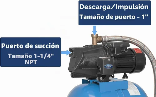 Vista 5 de Superior Pump 94525 Bomba de chorro de pozo poco profundo de 1/2 Hp - con tanque de 24L, negro
