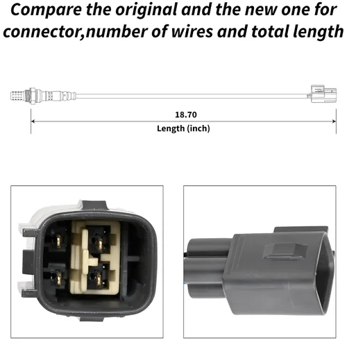Vista 30 de Sensor de oxígeno 234-2003 aguas arriba compatible con Prizm Corolla 1995-1997 1.6L 1.8L L4 MR2 1992-1995 2.2L