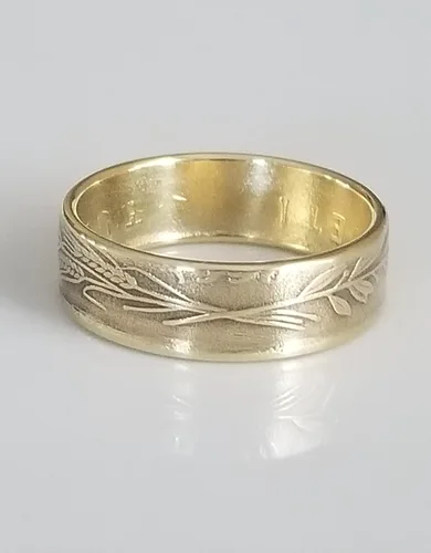 Vista 7 de Turkey Coin Ring Turkey 500 Lira Ring Handmade Ring Travel Gift Unique Gift