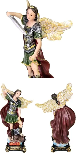 Vista 7 de 7 arcángeles - Juego completo de estatuas de 7 arcángeles de 9 pulgadas