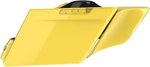 Vista 54 de Cubiertas laterales de alforjas estiradas para motocicleta, extensión extendida para Harley Touring 2014+ - Whisky ámbar Amber Whiskey