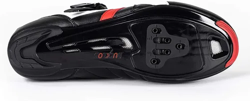 Vista 5 de BUCKLOS Zapatos de ciclismo para hombre, compatibles con Peloton, zapatos de ciclismo para interiores y exteriores, correa de hebilla precisa