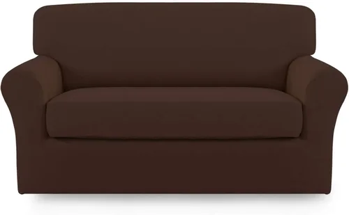 Vista 46 de Easy-Going - Funda elástica de microfibra de 2 piezas para sofá, funda suave de elastano, lavable, parte inferior elástica, protector para muebles