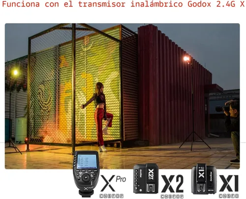 Vista 6 de Godox V1 V1-C V1C Versión USA Flash de Cámara para Cámara Canon Flash Speedlite Speedlight, 76Ws 2.4G TTL1/8000 HSS, 480 Disparos a Potencia