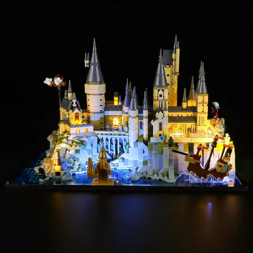 Vista 9 de Kit de luz LED Geament compatible con Lego Castillo de Hogwarts - Juego de iluminación para el modelo de construcción 71043
