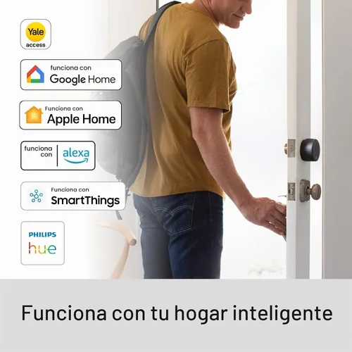 Vista 6 de Cerradura inteligente Wi-Fi Yale August con teclado, negra