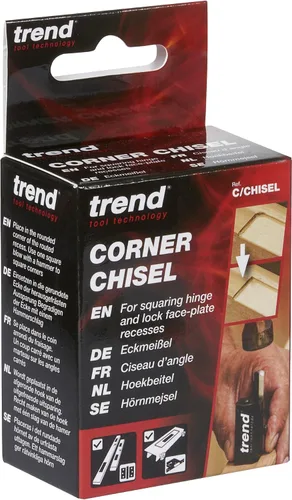 Vista 4 de TREND Cincel de esquina para chaflán de bisagra, para cuadrar rápidamente esquinas redondeadas, C/CINCEL