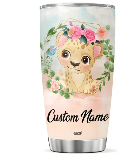 Vista 11 de CUBICER Vaso de café personalizado con diseño de oso y tapa aislada, regalos de Navidad para niños, mujeres y adultos, tazas de acero inoxidable