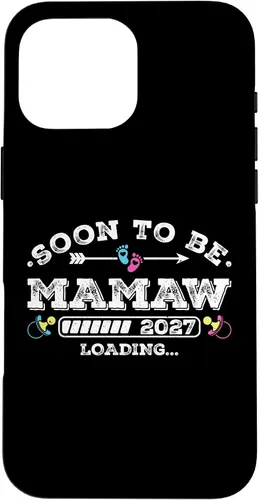 Vista 19 de Soon to Be Mamaw 2027 Loading for Pregnancy Announcement Case for iPhone XR