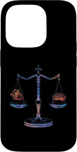 Vista 17 de Funda para iPhone 16 con corazón y cerebro