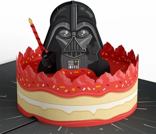 Vista 11 de Lovepop Star Wars™ The Death Star™ Tarjeta Desplegable de Enfrentamiento de la Estrella de la Muerte, Tarjeta 3D, Tarjeta de Cumpleaños, Tarjeta