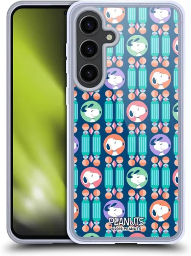 Vista 105 de Head Case Designs Snoopy Deco Dreams - Funda de gel con licencia oficial de Peanuts Blue Pattern [protección de grado militar] compatible con Google