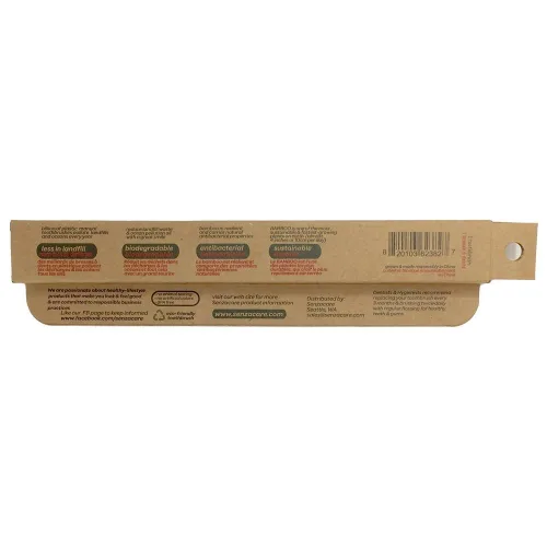 Vista 2 de Senzacare Cepillo de dientes de bambú suave para adultos, 1 EA