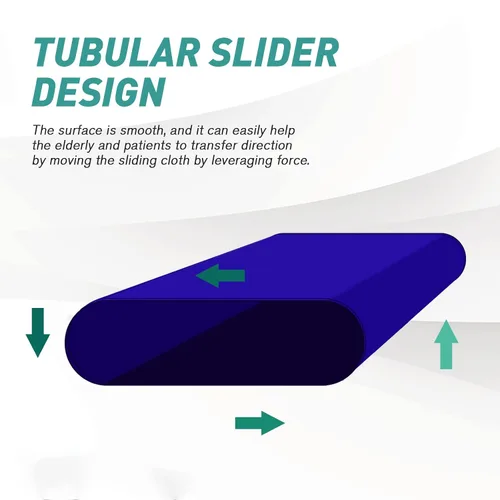 Vista 2 de YHK - Sábana deslizante tubular para traslado de pacientes, sábanas de deslizamiento para ayudar a mover a ancianos, deslizadores para autos, cama