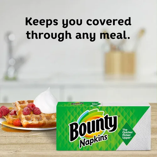 Vista 9 de Servilletas de papel Bounty Quilted, Blanco