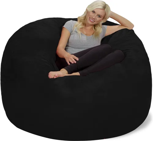 Vista 27 de Chill Sack Bean Bag Funda para silla, 3 pies, microgamuza - Oliva
