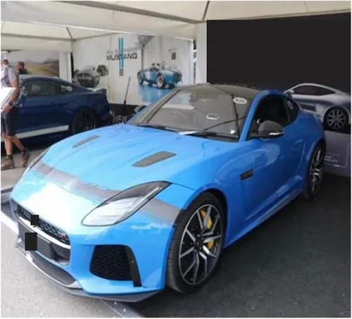 Vista 4 de Compatible con Jaguar F-Type 2013 2014 2015 2016 2017 2018 2019 SVR parachoques delantero Splitters Lip Spoiler Kit de cuerpo de fibra de carbono