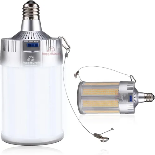 Vista 30 de RuggedGrade Bombilla LED de 12 W, base estándar E26, 1,400 lúmenes, 3000 K, 2700 K, repuesto para haluro metálico, HID o CFL, alta eficiencia, 130