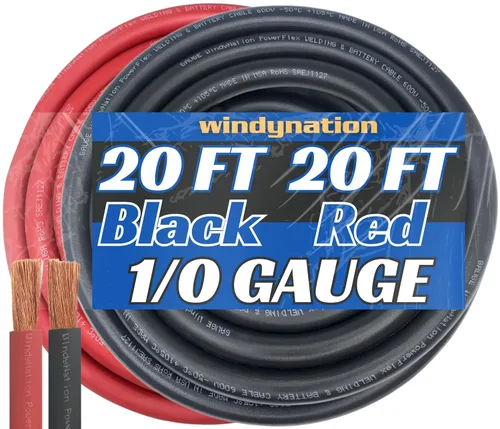 Vista 17 de WNI - Cable de cobre para soldar baterías calibre 1/0, 10 pies, color negro, 10 pies color rojo, AWG, ultra flexible, fabricado en los Estados