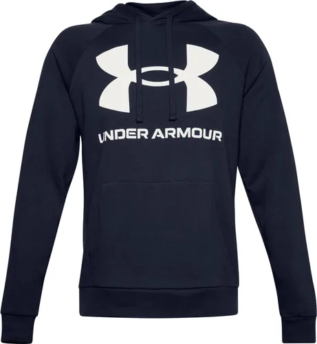 Vista 30 de Under Armour mens Rival Fleece Big Logo Hoodie (176) Fresh Clay/ Onyx White