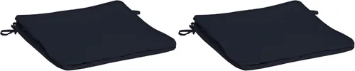 Vista 13 de Arden Selections ProFoam Performance Outdoor Seat Cushion 20 x 20, Onyx Black Cabana Stripe (Pack of 4)