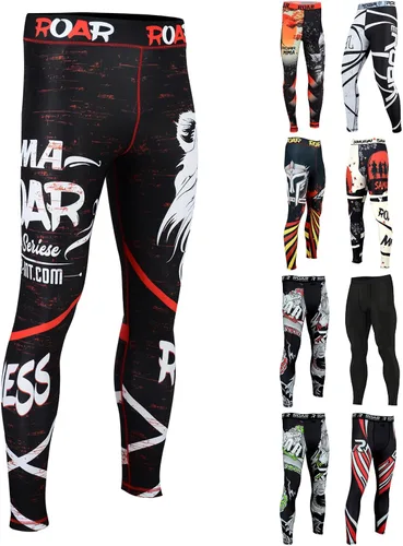 Vista 59 de Roar MMA - Pantalones de compresión para entrenamiento de gimnasio