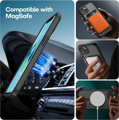 Vista 6 de ImpactStrong Protector Magnético Diseñado para Funda iPhone 13 [Protección de Cámara] [Probado contra Caídas de Grado Militar]