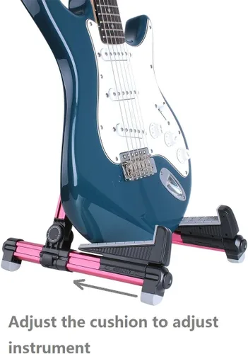 Vista 7 de ENO MUSIC Soporte plegable para guitarra acústica, adecuado para guitarras eléctricas, bajo