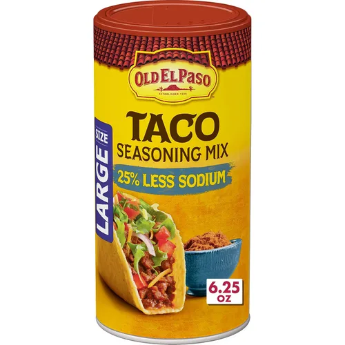 Vista 11 de Old El Paso Condimento para tacos, original, tamaño grande, 6.25 oz.