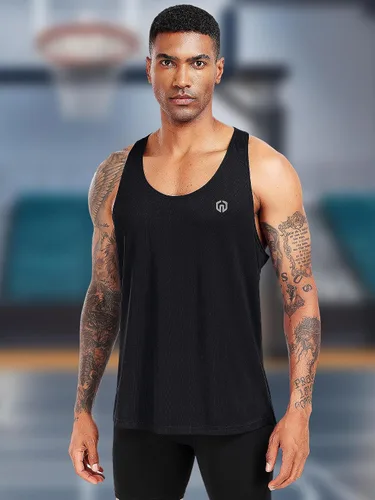 Vista 52 de NELEUS Camiseta sin mangas para hombre para entrenamiento, correr, gimnasio, atlética