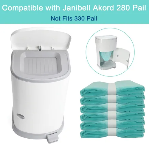 Vista 2 de Paquete de 6 recambios de forro para eliminación de pañales para adultos compatibles con el sistema de eliminación de pañales Janibell Akord 280
