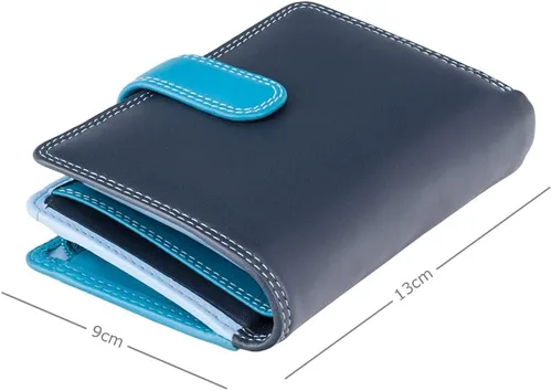 Vista 3 de Visconti Fiji - Monedero para mujer, Azul, Billetera plegable