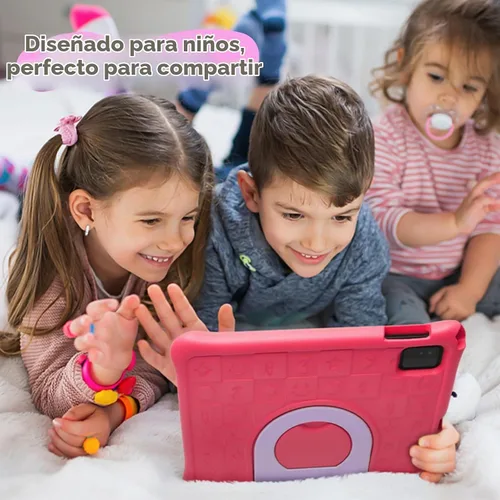Vista 8 de Tabletas Android 15 – Tableta para niños de 10 pulgadas con funda, Octa-Core, 8 GB+64 GB de almacenamiento (expandible a 1 TB), cámara dual