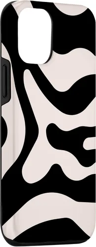 Vista 3 de Funda para iPhone 15 Retro Negro 60s 70s Estético Retro Liquid Swirl Groovy