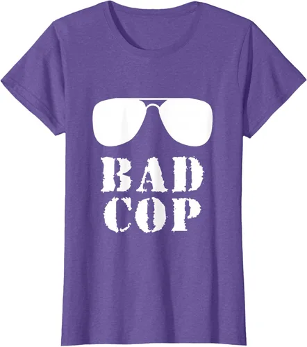 Vista 25 de Bad Cop Funny Police - Camiseta a juego para padre e hijo, Negro, S