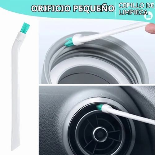 Vista 3 de Juego de cepillos de limpieza pequeños, 4 piezas, herramienta de limpieza para el hogar de grietas para ventana, ranura para puerta corrediza