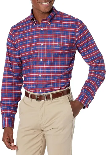 Vista 27 de Brooks Brothers Camisa Deportiva de Manga Larga sin Planchar con Botón para Hombre CORAL ROJO