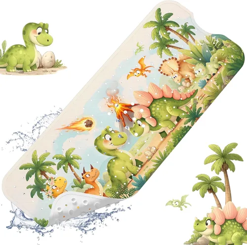 Vista 26 de XIYUNTE Alfombra de Baño para Bebé para Bañera Antideslizante Alfombra de Baño para Niños - 40''x16'' Extra Larga Alfombra de Bañera para Bebé