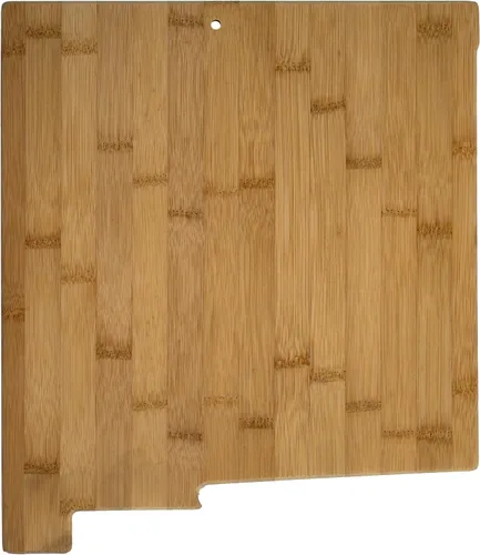 Vista 12 de Tabla para cortar y servir modelo Alabama de Totally Bamboo, de bambú 100%, para cocina y entretenimiento, Alabama, Marrón