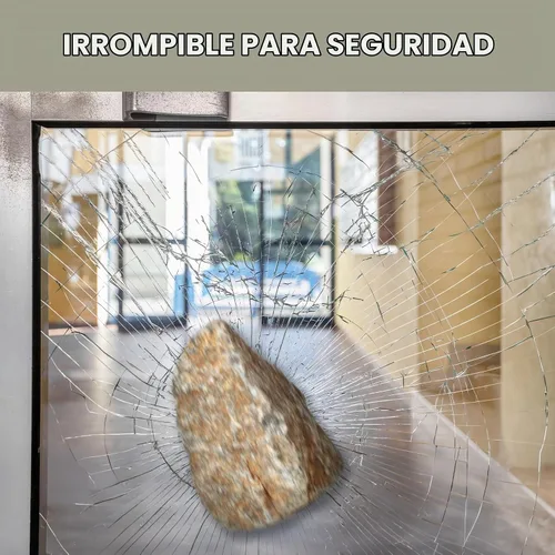 Vista 3 de VViViD 12 Mil vinilo transparente inastillable, película de seguridad para ventana