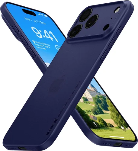 Vista 8 de memumi Funda ultradelgada para iPhone 17 Pro Max de 0.01 in ligera [sensación sin funda] Funda rígida mate con protección de cámara para iPhone 17