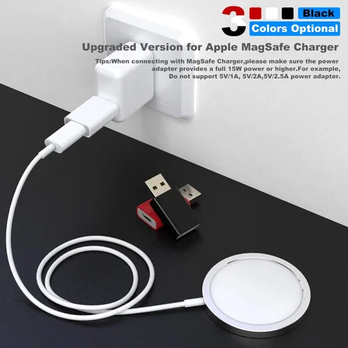 Vista 3 de LMUBOY Adaptador USB a USB-C, compatible con Apple MagSafe Watch 7/8/9/10/SE/Ultra, adaptador tipo C hembra a USB macho para iPhone 16 15 14 13 12