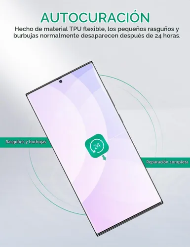 Vista 7 de apiker Paquete de 4 protectores de pantalla compatibles con Samsung Galaxy Note 10 Plus Sensor de huellas dactilares de soporte de película de TPU
